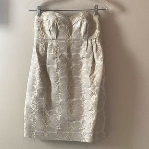 Shoshanna Strapless Empire-Waist Cocktail Dress